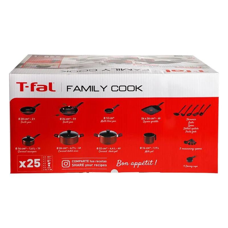 Bater&iacute;a Cocina Tfal B935sp84 Family Cook 25 Pza... image number null