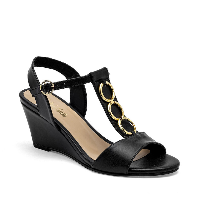 D'Cristian Sandalia para mujer negro image number null