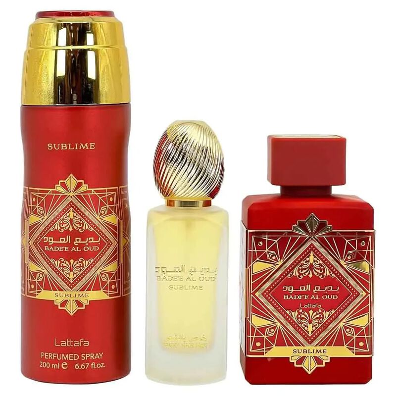 Perfume Lattafa Badee Al Oud Sublime, Juego De ... image number null