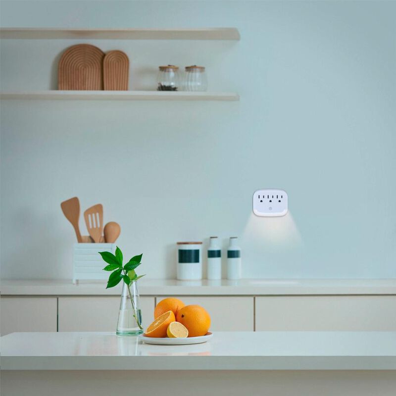 Multicontacto de pared con 3 salidas polarizada... image number null