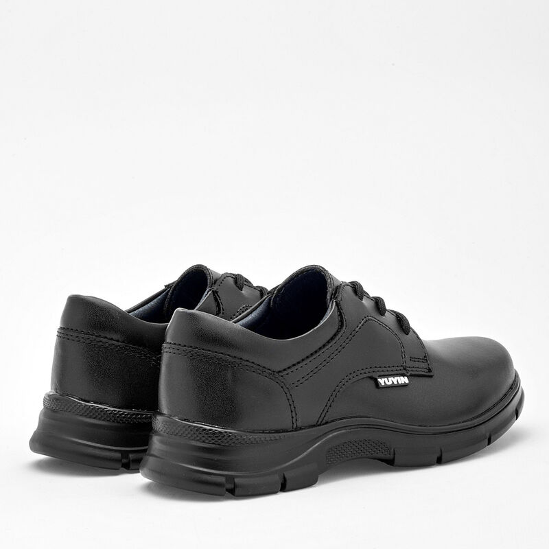 Yuyin Zapato Escolar De Piel Para Mujer Negro C... image number null