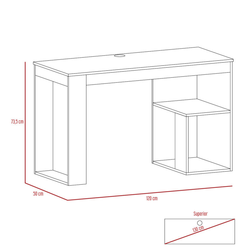 Escritorio armable Astana color Caf&eacute; image number null