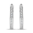 Arracadas Oro Blanco 10k Con Zirconias 12 mm | Bizzarro