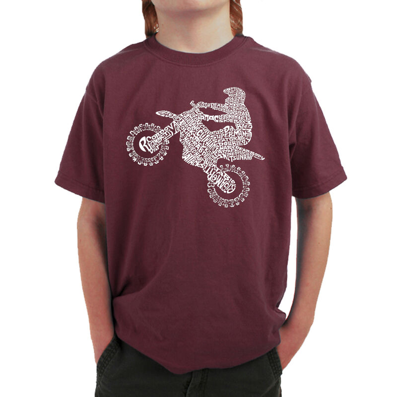 Camiseta Word Art para Ni&ntilde;o - Motocross Freesty... image number null