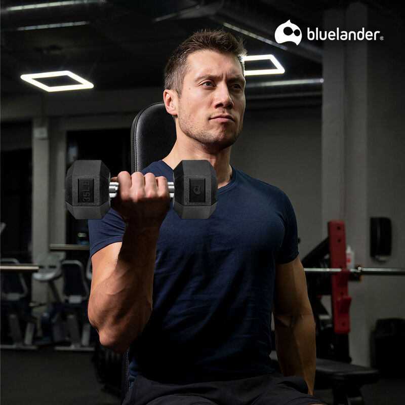 Mancuerna Hexagonal de 35 lbs Bluelander image number null