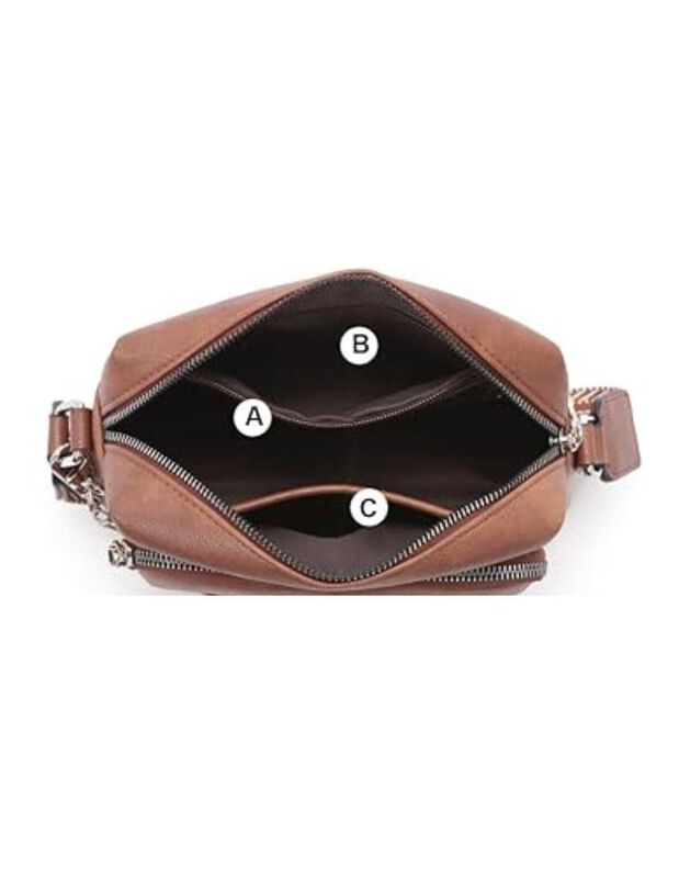 Bolsa Bandolera Pink Brule Universal De Cuero P... image number null