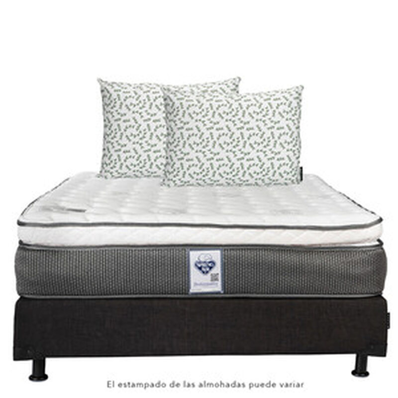 Colch&oacute;n Matrimonial Spring Air Phantom + Box Di... image number null