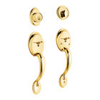 Doble Jaladera Perilla y Cerrojo Mariposa Brillante Basic