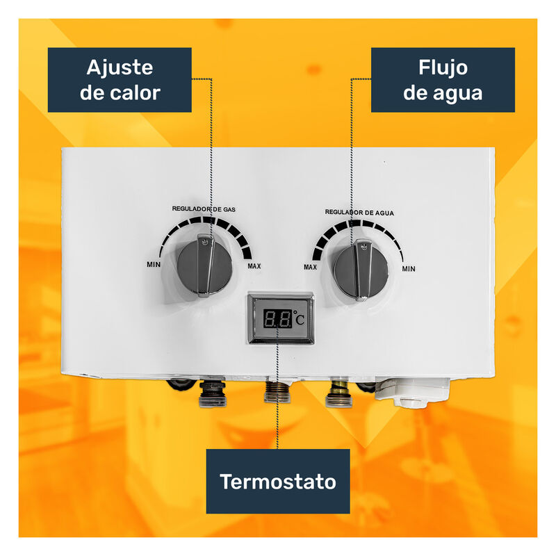 Calentador De Agua Instant&aacute;neo De Paso 6 Litros... image number null