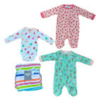 Kit 4 Piezas Beb&eacute; Ni&ntilde;a Onesies Mamelucos, Pa&ntilde;alero y Cobija Multicolor OP2207HK
