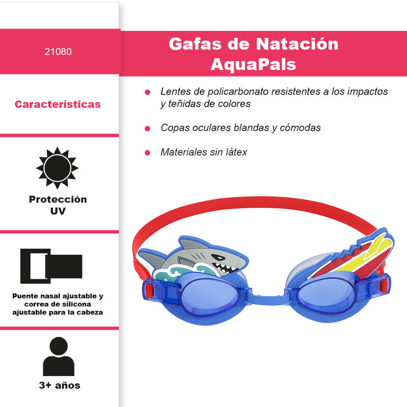 Goggles Bestway Infantiles Con Personajes De Co... image number null