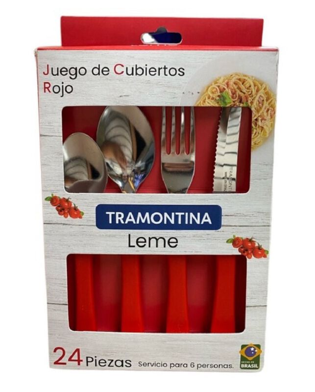 Juego de Cubiertos Tramontina 32200/728 Leme 24... image number null
