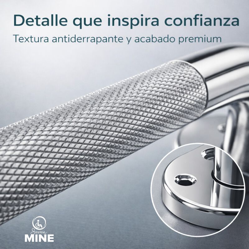 Barra Seguridad Para Ba&ntilde;o 24" (60cm) En Acero I... image number null