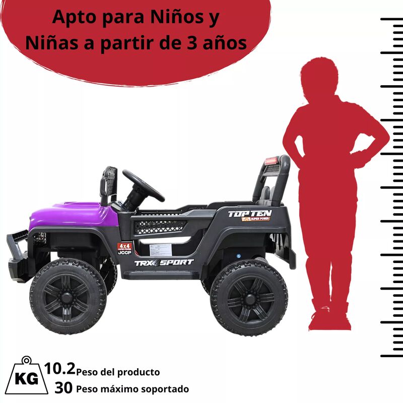 Camioneta Montable El&eacute;ctrica Para Ni&ntilde;os Luces  ... image number null