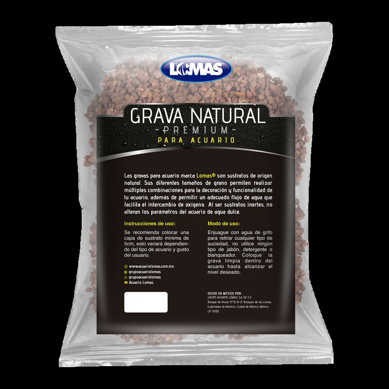 Lomas Grava M&aacute;rmol Rojo Intenso Para Acuario Y/... image number null