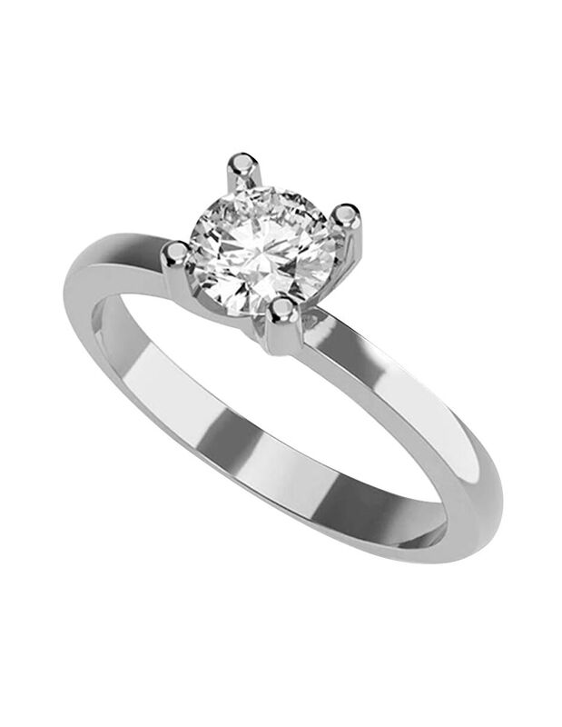 Anillo de Compromiso de 14K con Diamante de Lab... image number null