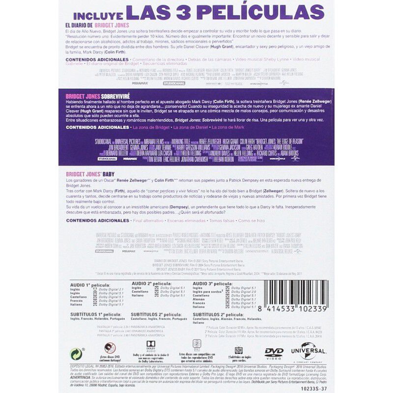 Bridget Jones - Trilog&iacute;a [dvd] image number null