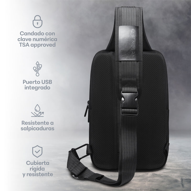 Mochila Crossbody Antirrobo Bandolera Mariconer... image number null