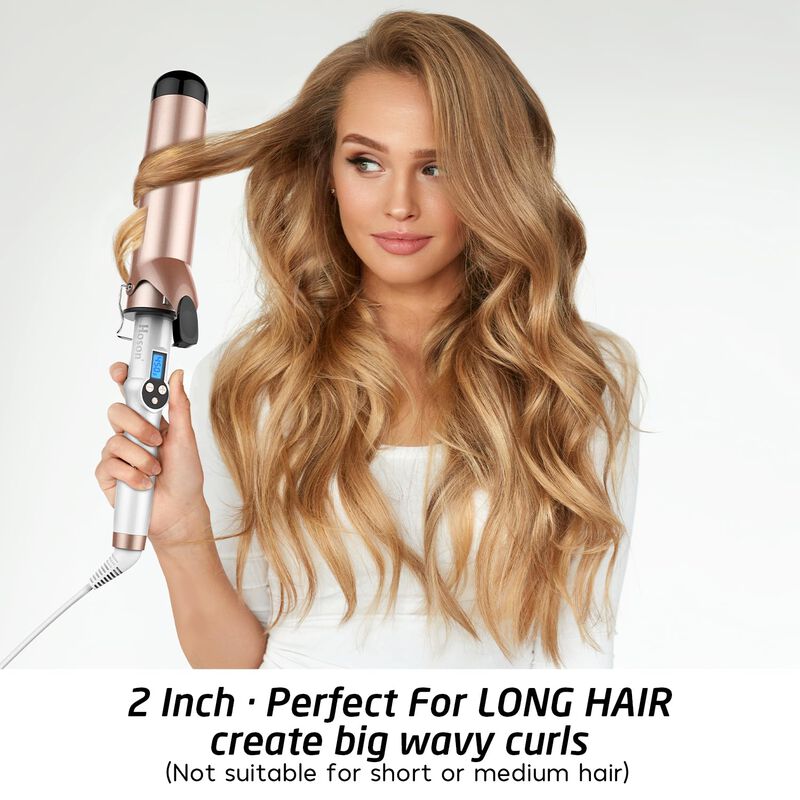 Curling Iron Hoson, Barril Grande, 5 Cm, Revest... image number null