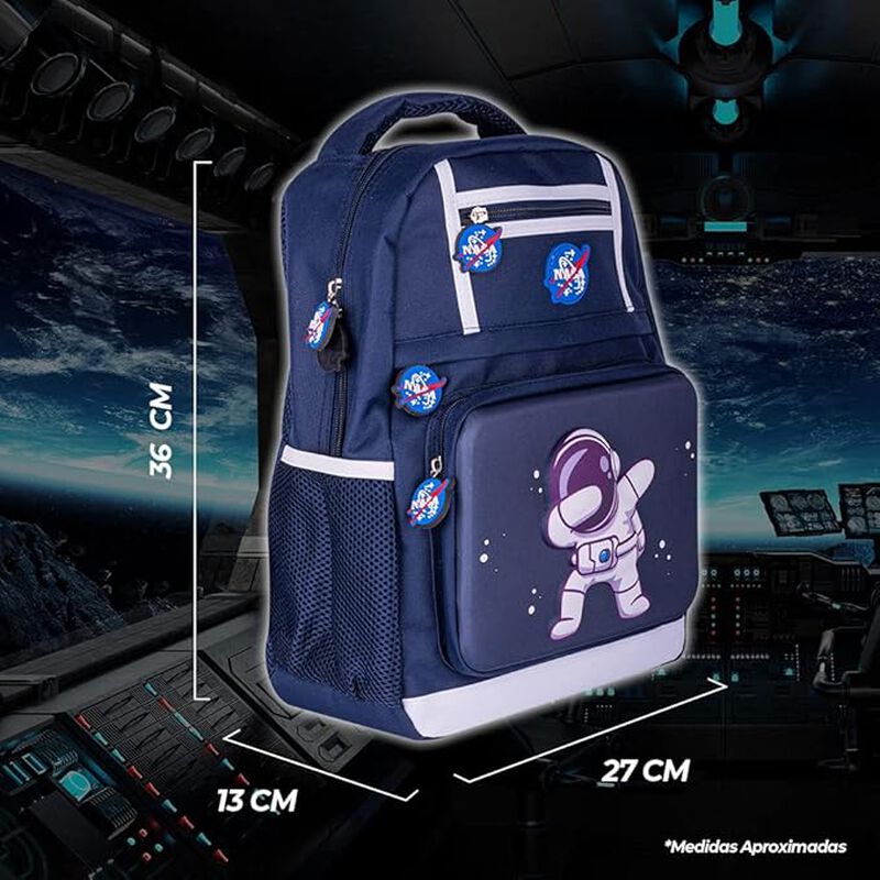 Mochila Escolar Edición NASA con Diseño Astrona... image number null