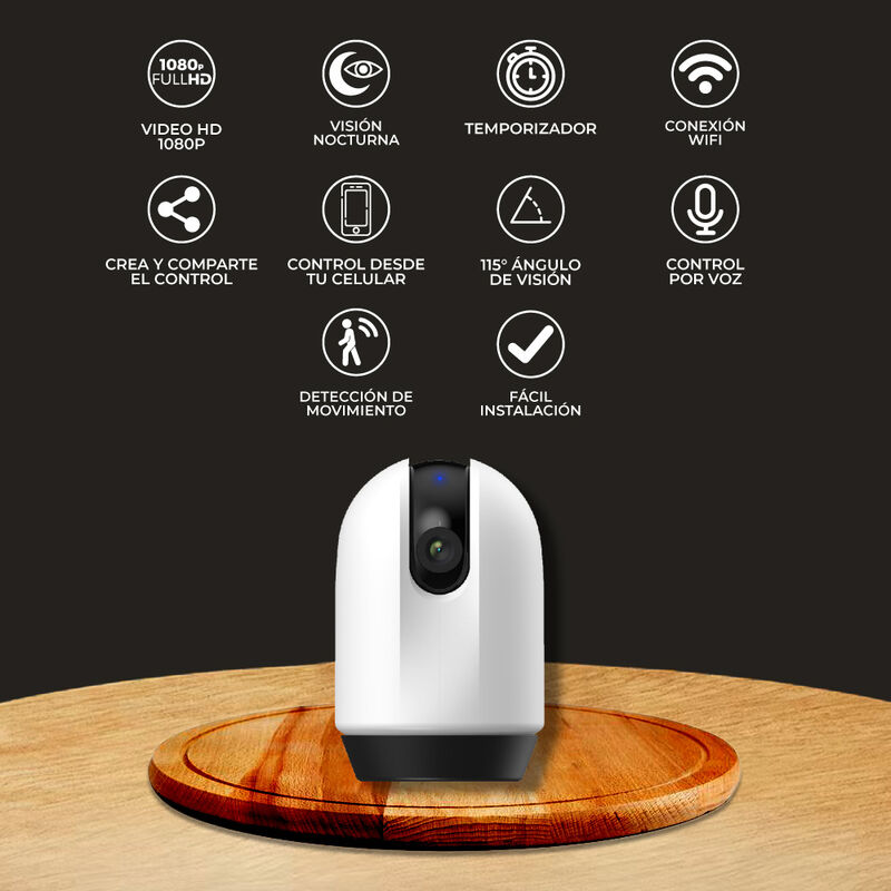 C&aacute;mara de Monitoreo Inteligente WiFi Interiores... image number null