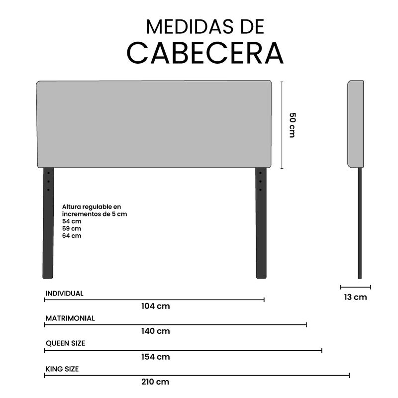 Cabecera Individual Trinity Arlo Rosa image number null