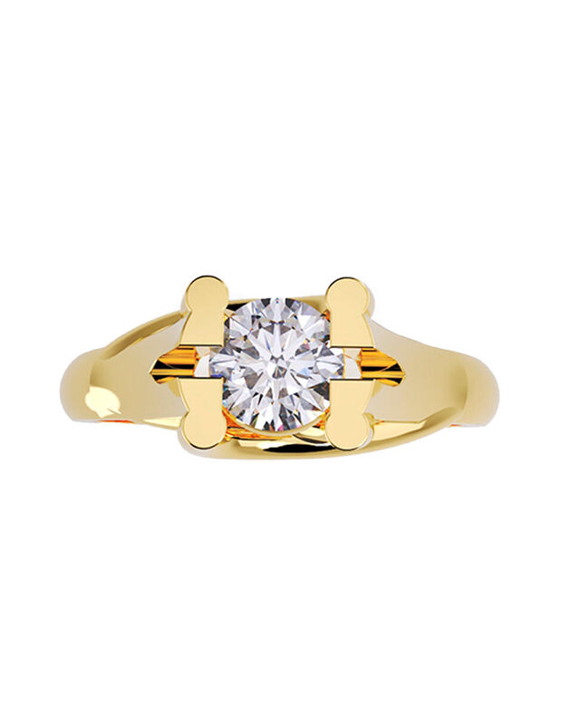 Anillo de Compromiso de 14K con Diamante de Lab... image number null