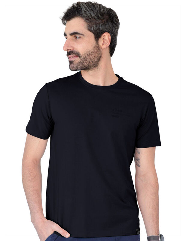 Playera Basica Lisa Premium Caballero Cuello Re... image number null