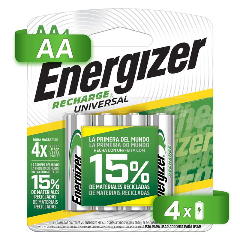 Pila Energizer Recargable AA Con 4 2000mah Nh15... image number null