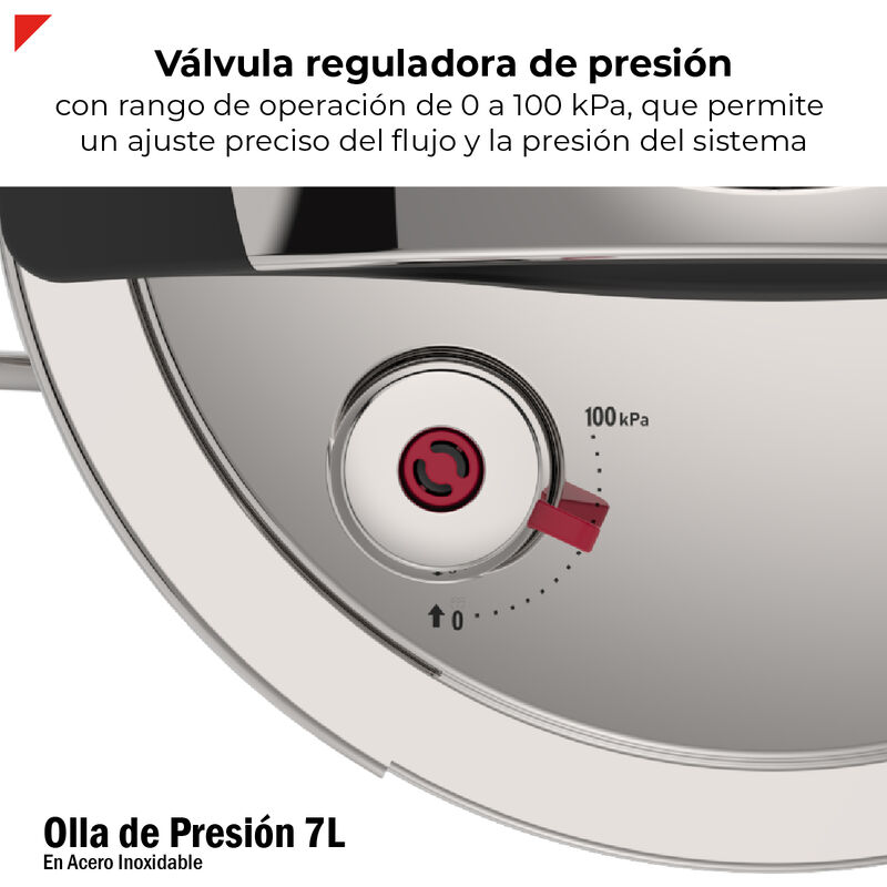 Olla De Presi&oacute;n De 7 Litros Acero Inox 304 Bogn... image number null