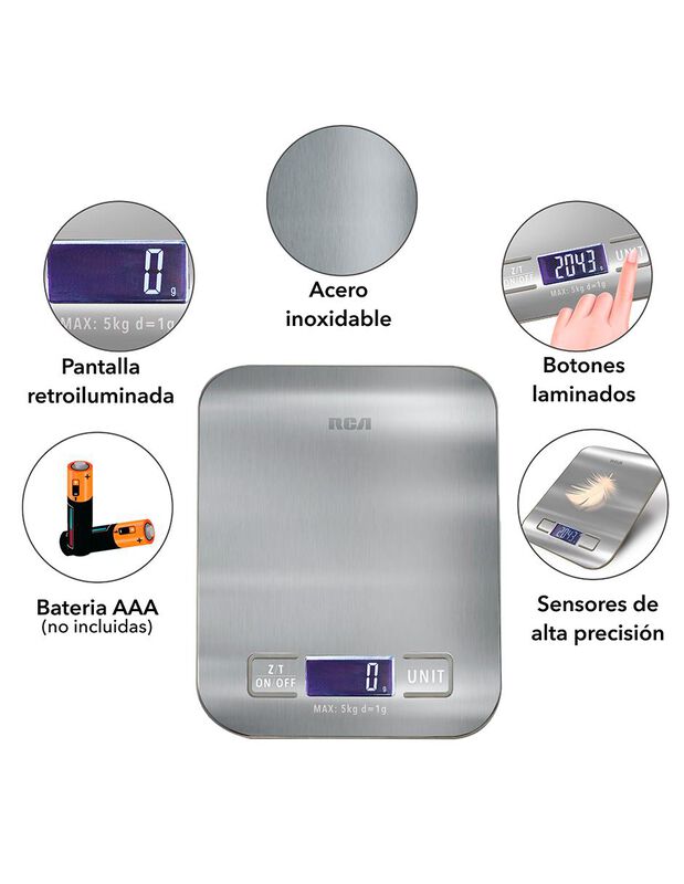Rca B&aacute;scula Digital De Cocina Rc-b1 image number null