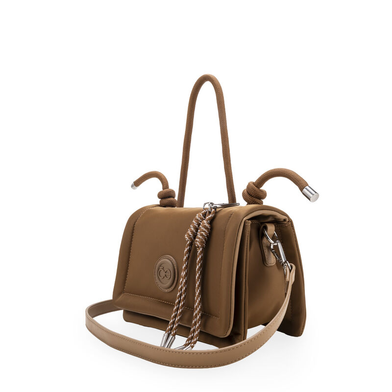 Bolsa Briefcase Chica Acolchado Color Cafe image number null
