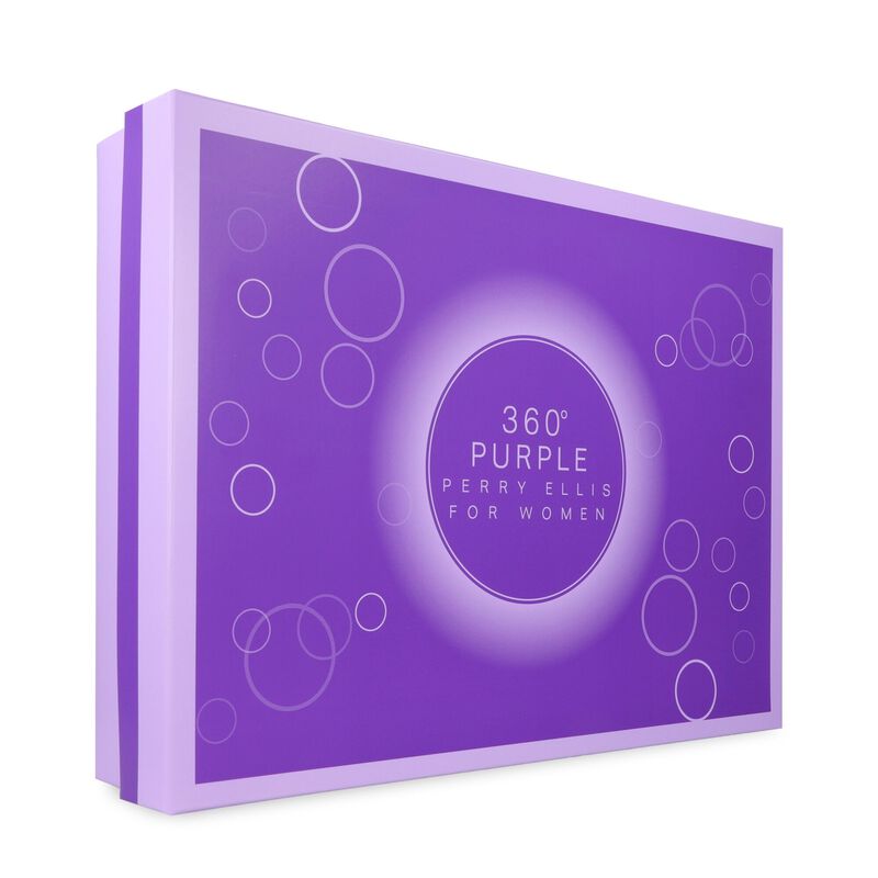 Set Perry Ellis 360&deg; Purple 4Pzs 100Ml Edp Spra... image number null