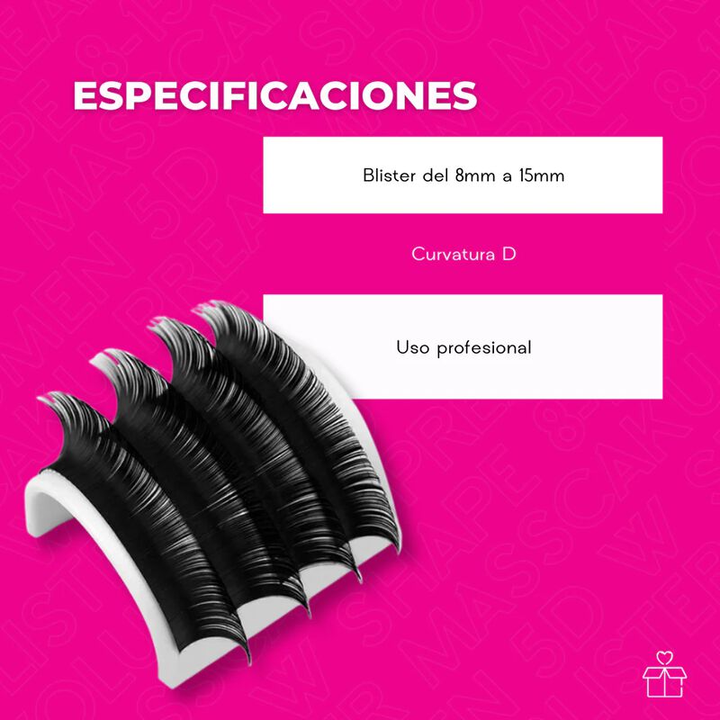 Pack 10 Blister Masscaku Volumen 5D W Shape 8-1... image number null
