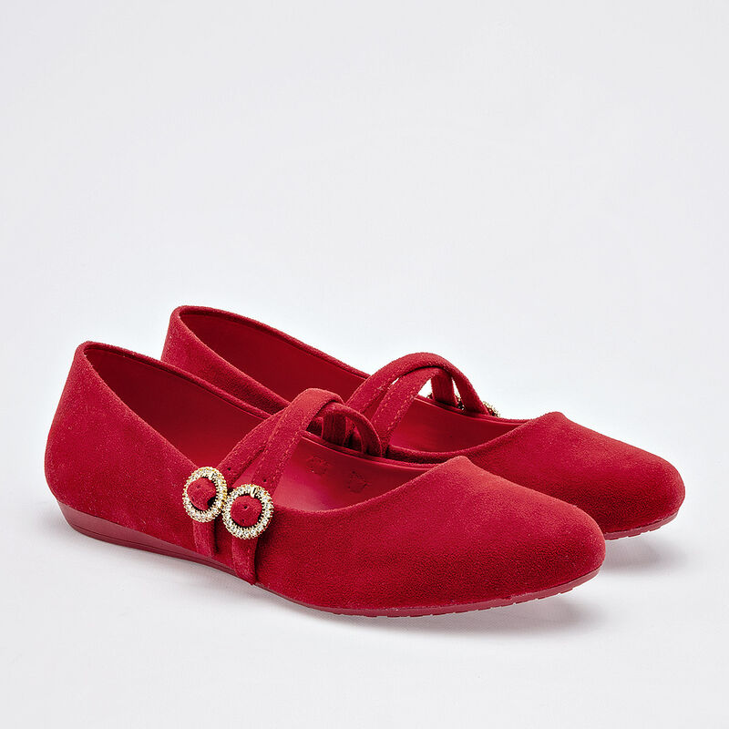 Clasben Balerina para mujer rojo image number null