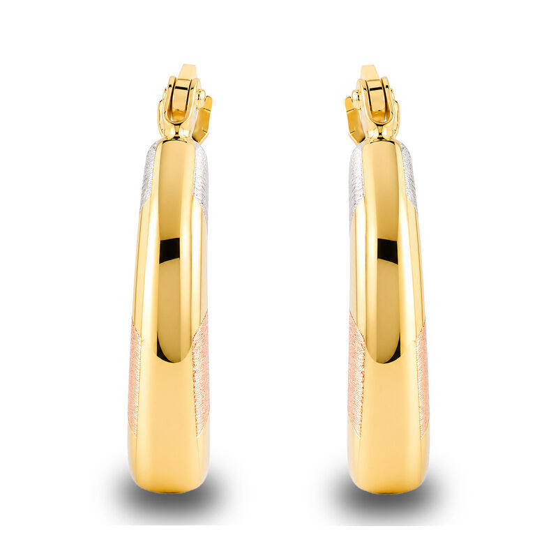 Arracadas Oro Florentino 10k 13 Mm Sutiles Oro ... image number null