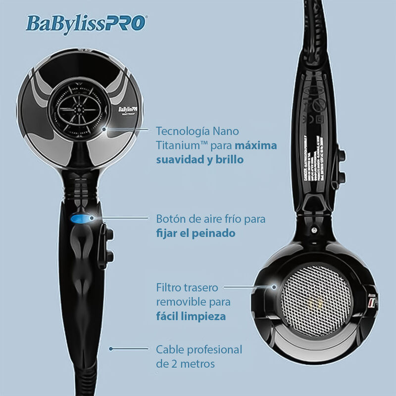 Secadora Profesional Babylisspro R&aacute;pido | Motor... image number null