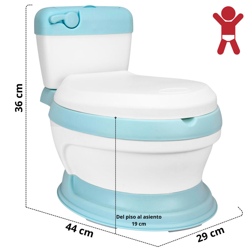 Ba&ntilde;o Entrenador para Ni&ntilde;os con Asiento Acolchad... image number null