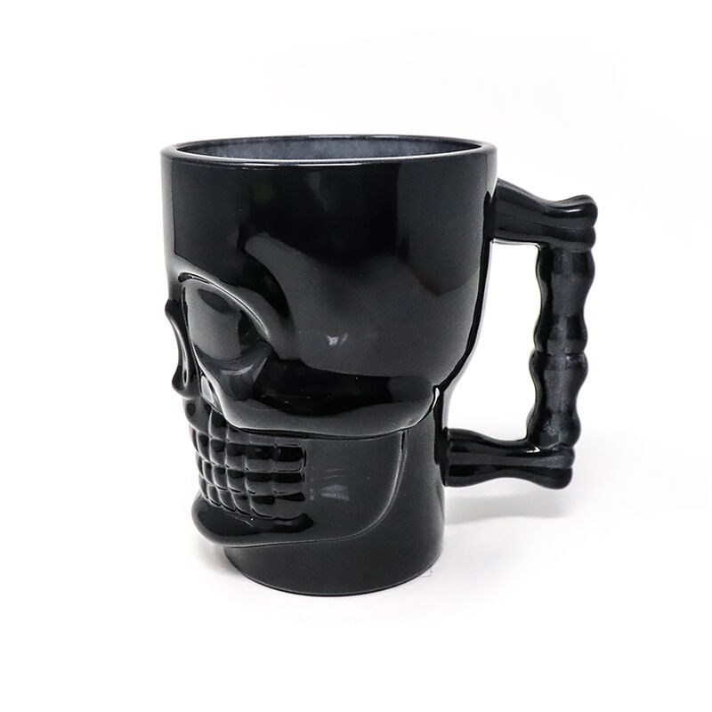 Tarro Cervecero De Cristal Ideen Calavera Negro... image number null