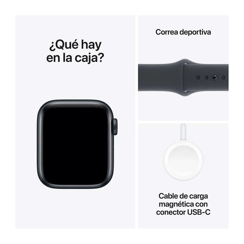 Apple Watch SE GPS 2da Gen S/M 44mm Negro MRE73... image number null