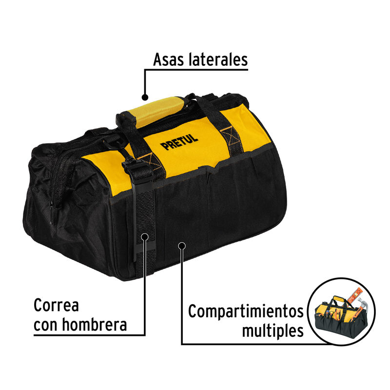 Malet&iacute;n Portaherramientas 16' Pretul image number null