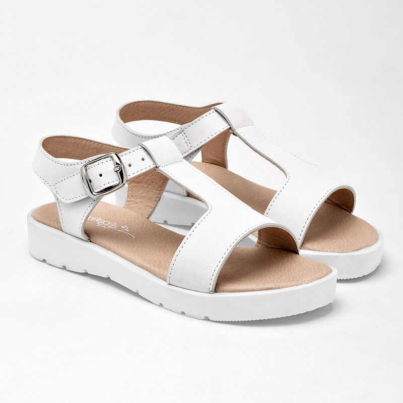 Yondeer Sandalia para ni&ntilde;a blanco image number null