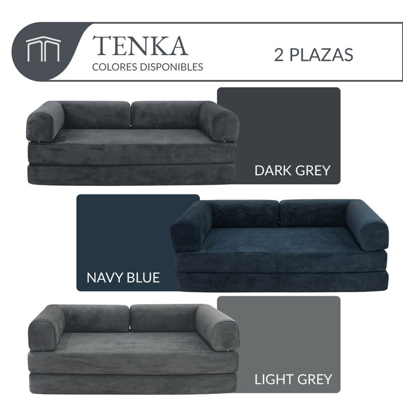 Sof&aacute; Espuma Alta densidad TENKA Light Grey 2 pl... image number null