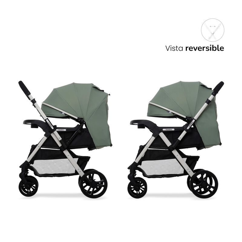 CARRIOLA CON PORTABEBE UNYOTONS K8 VERDE REVERS... image number null