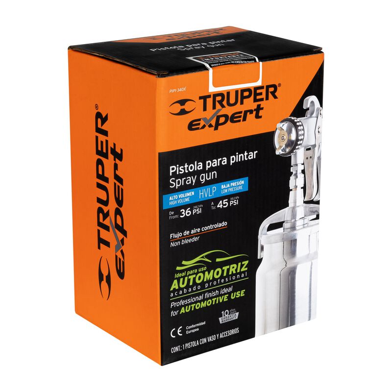 Pistola P/Pintar Succión Hvlp Vaso Aluminio 1.4... image number null