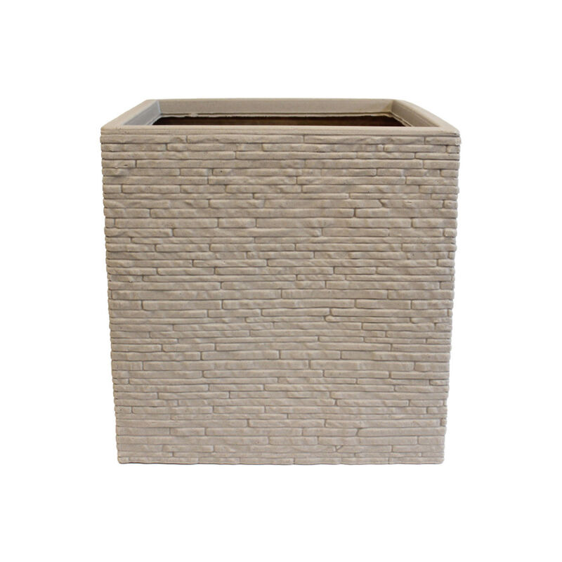 Maceta Jardinera Cuadrada Beige image number null