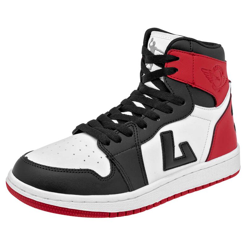 Apoort Tenis urbano para hombre blanco rojo neg... image number null