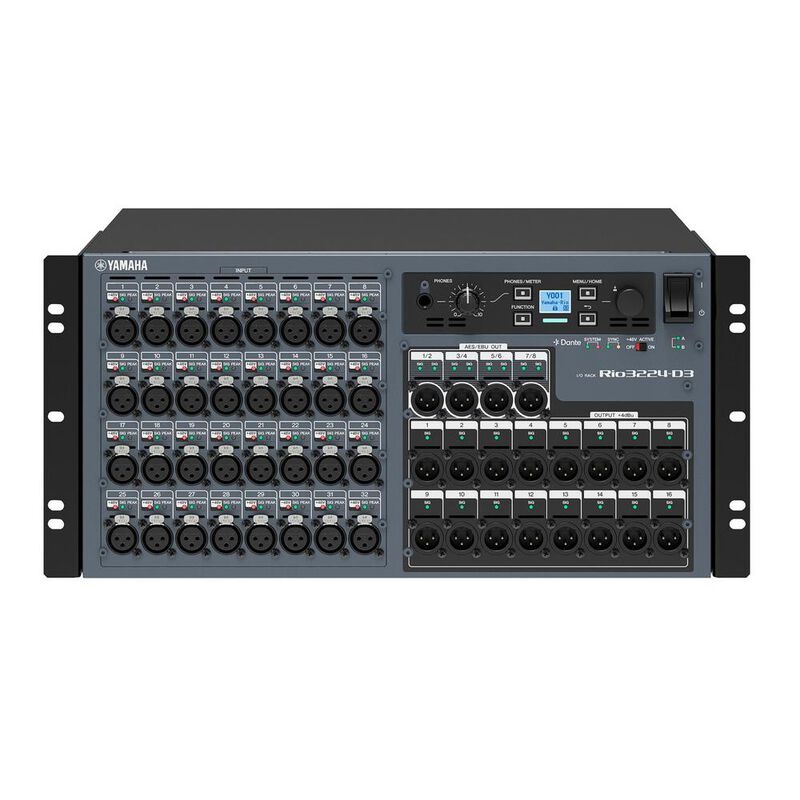 Yamaha RIO3224-D3 Rack de E/S 32 Entradas 24 Sa... image number null