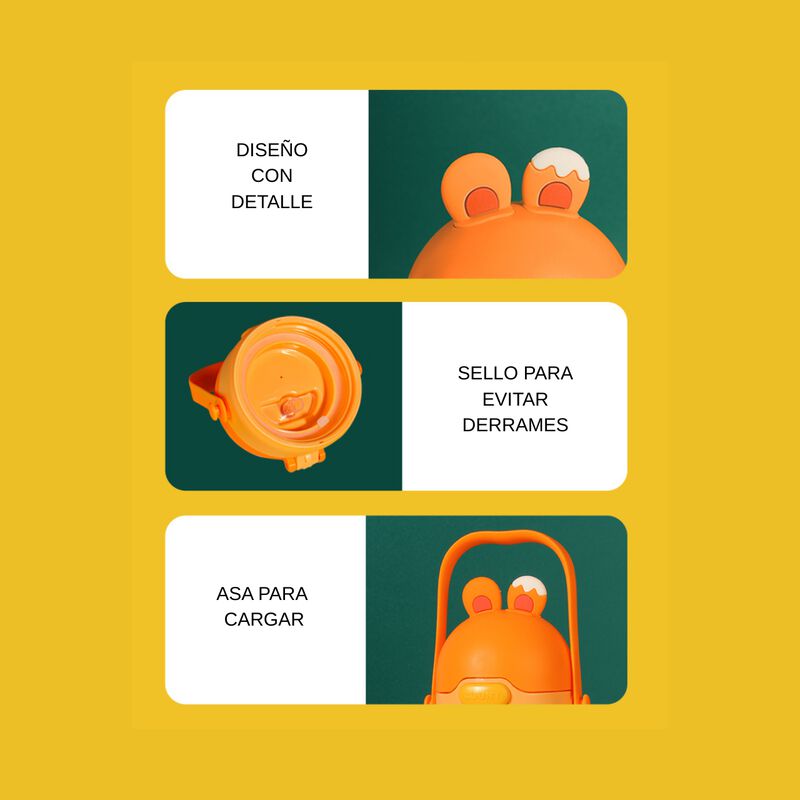 Termo Para Ni&ntilde;os Escolar Antiderrame Fr&iacute;o Calie... image number null