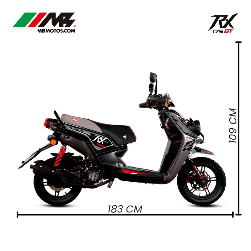 Motoneta Mb Rx 175 Gt Rojo image number null